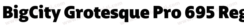 BigCity Grotesque Pro 695 Regular字体转换